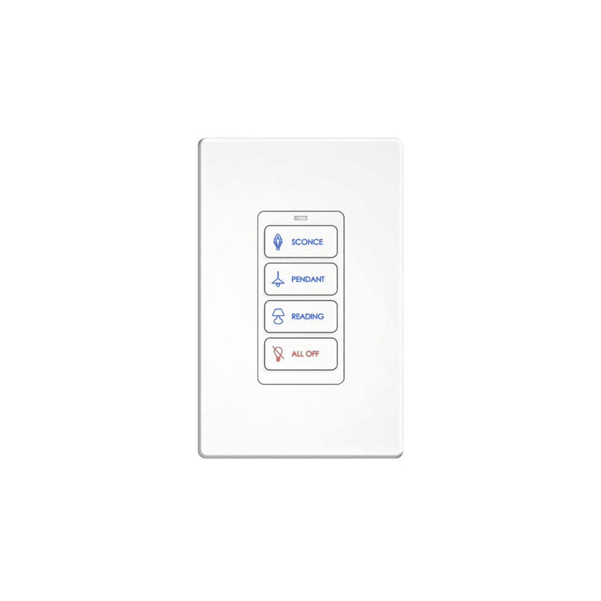 RTI KP-4 - 4 Button In-Wall PoE Keypad Controller