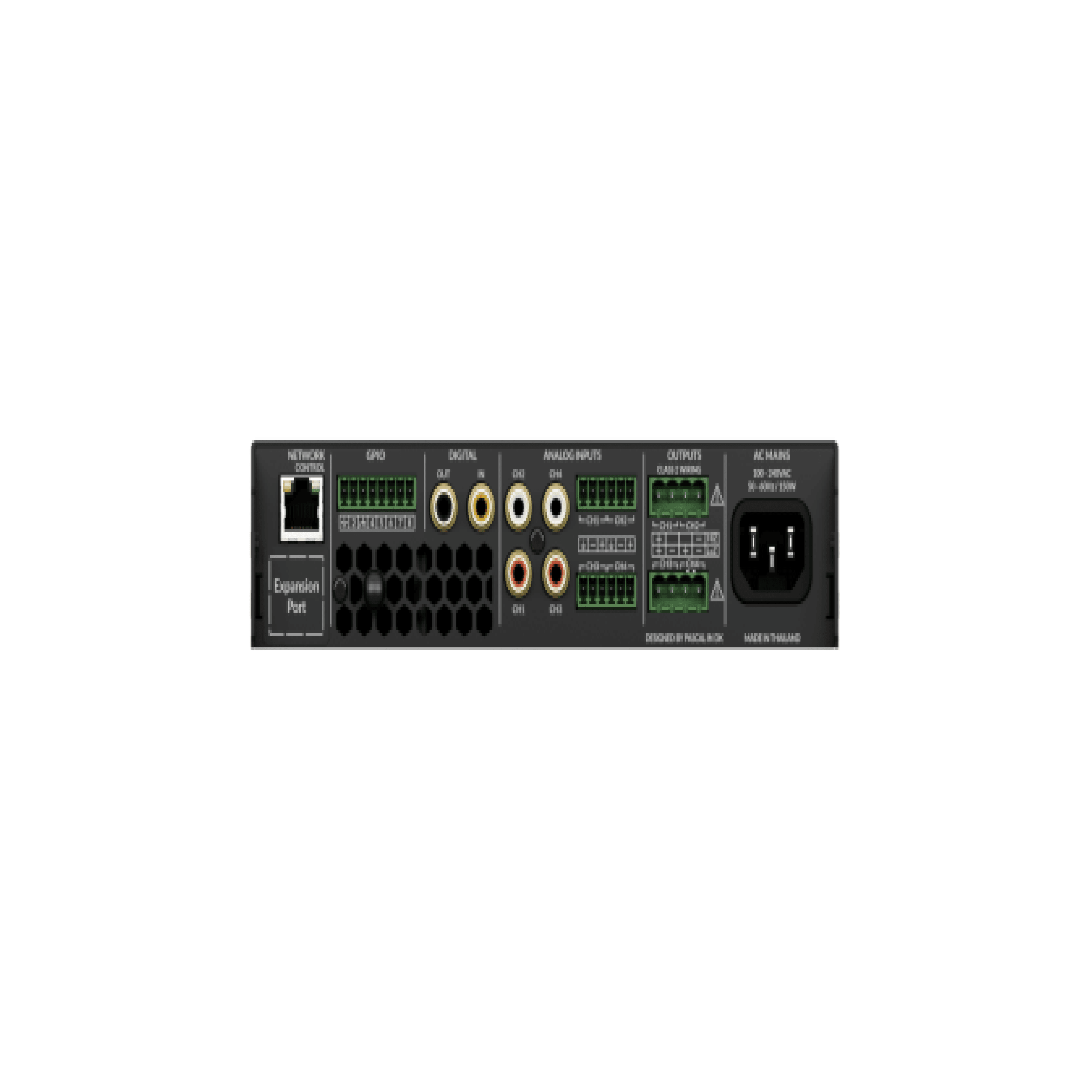 RTI AMP-4-125 - 4 Channel 125W 8Ω, 2 Channel 70/100V 250W DSP Matrix Amplifier