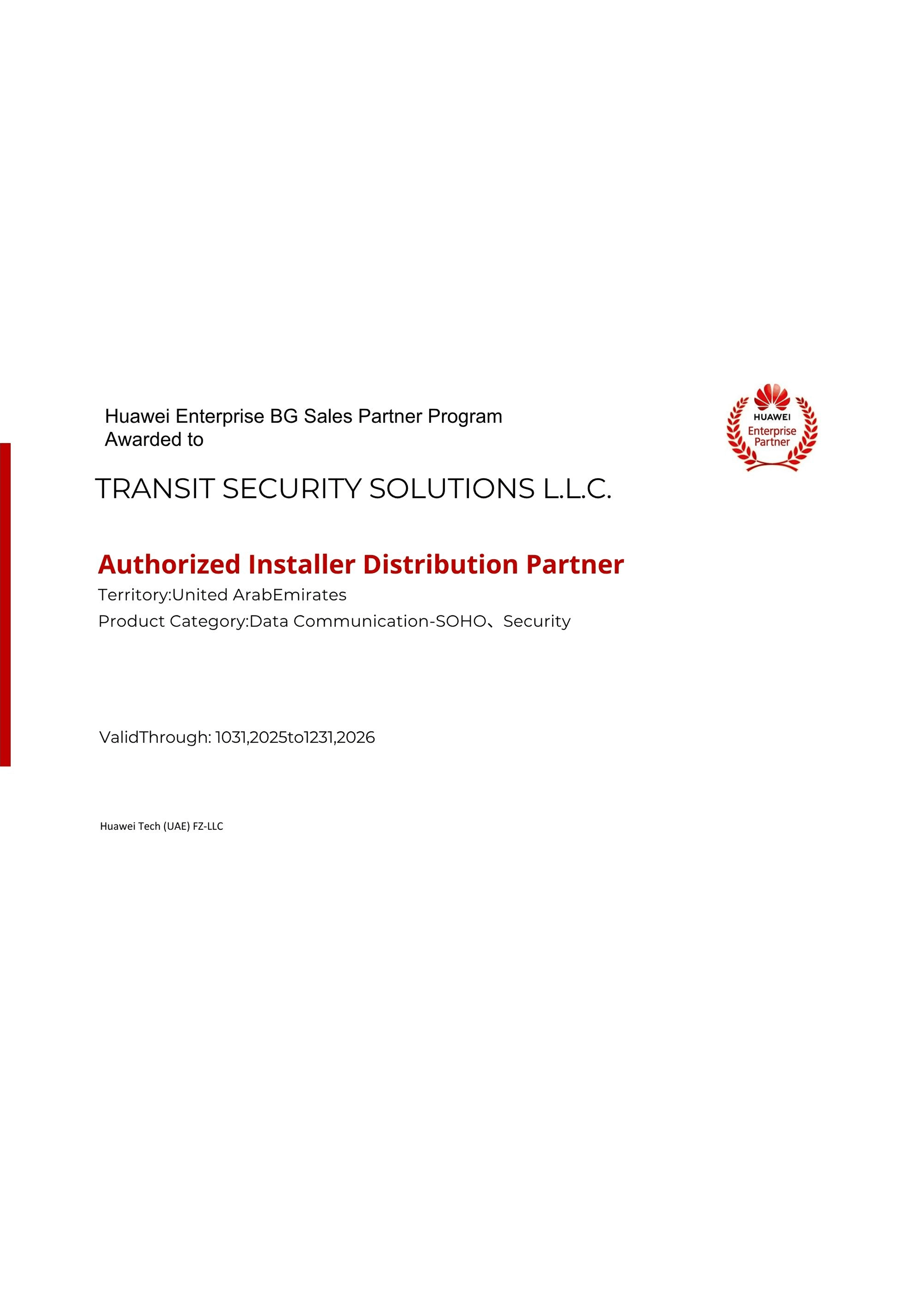 HUAWEI Enterprise Partner