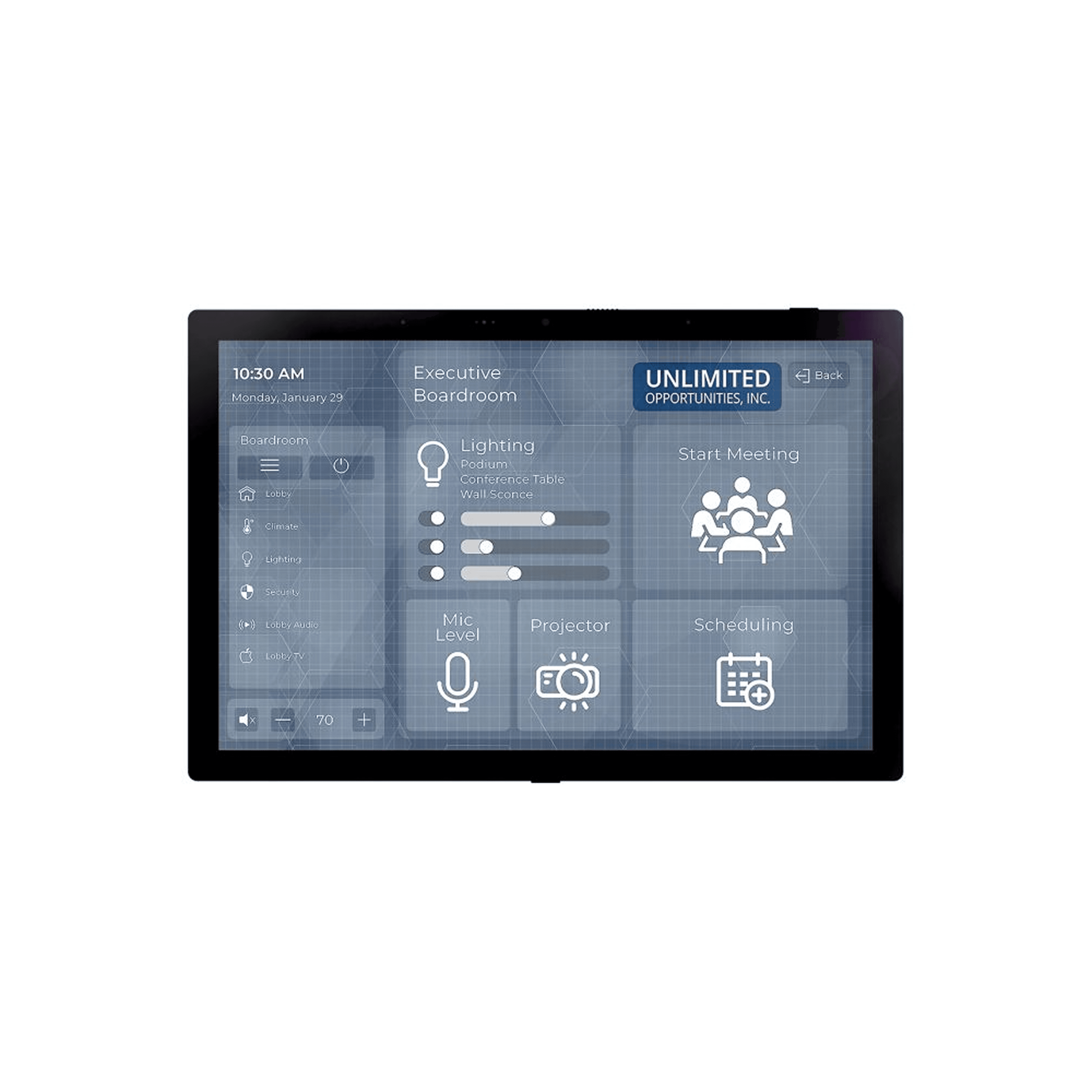 RTI IST-10-B - 10" Intelligent Surface Touchpanel Black