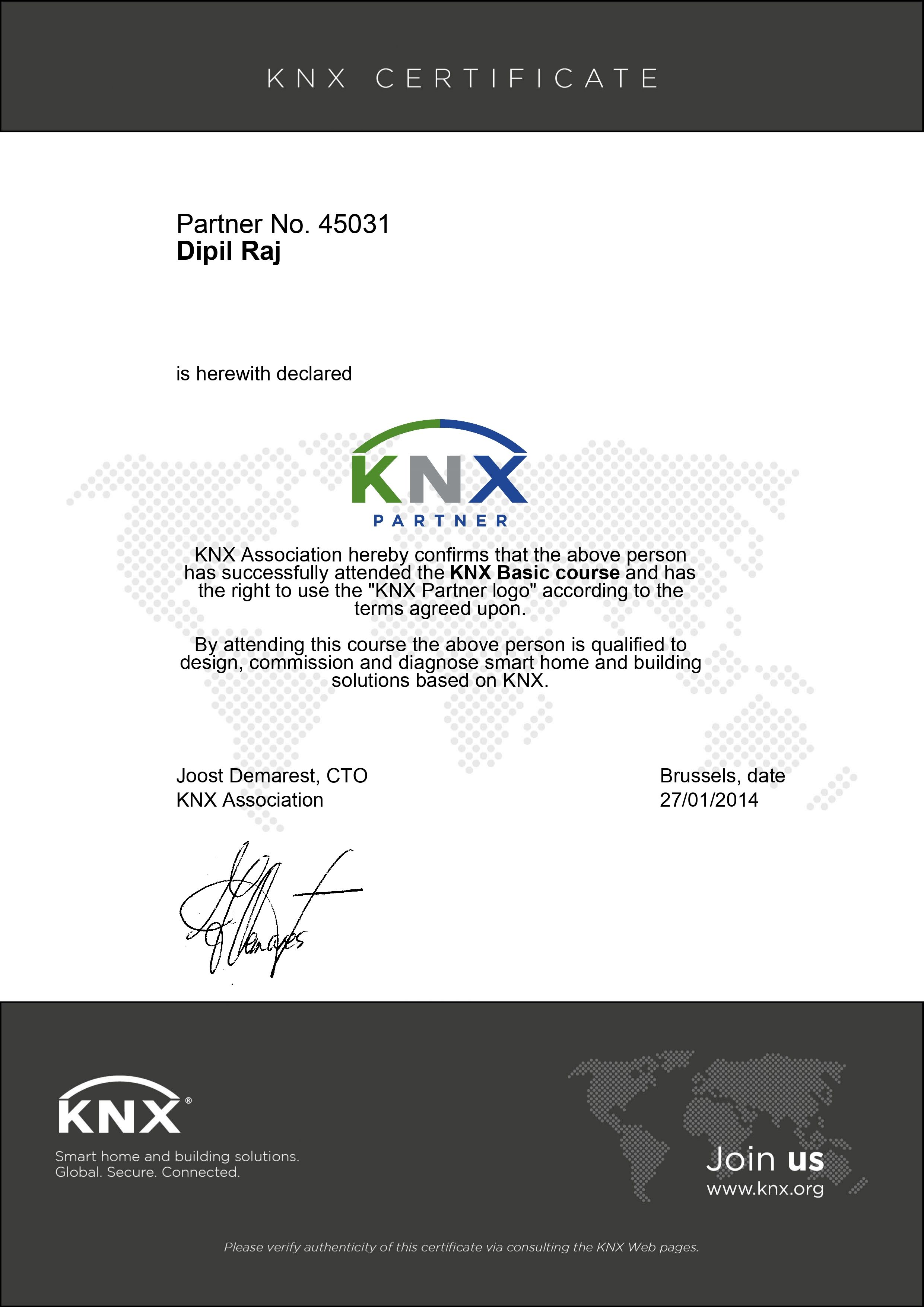 KNX Certified Solution